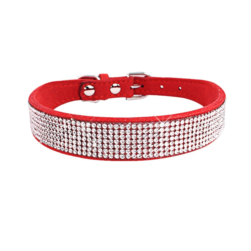 Crystal Glitter Rhinestone Pet Collar - Orchid Unique