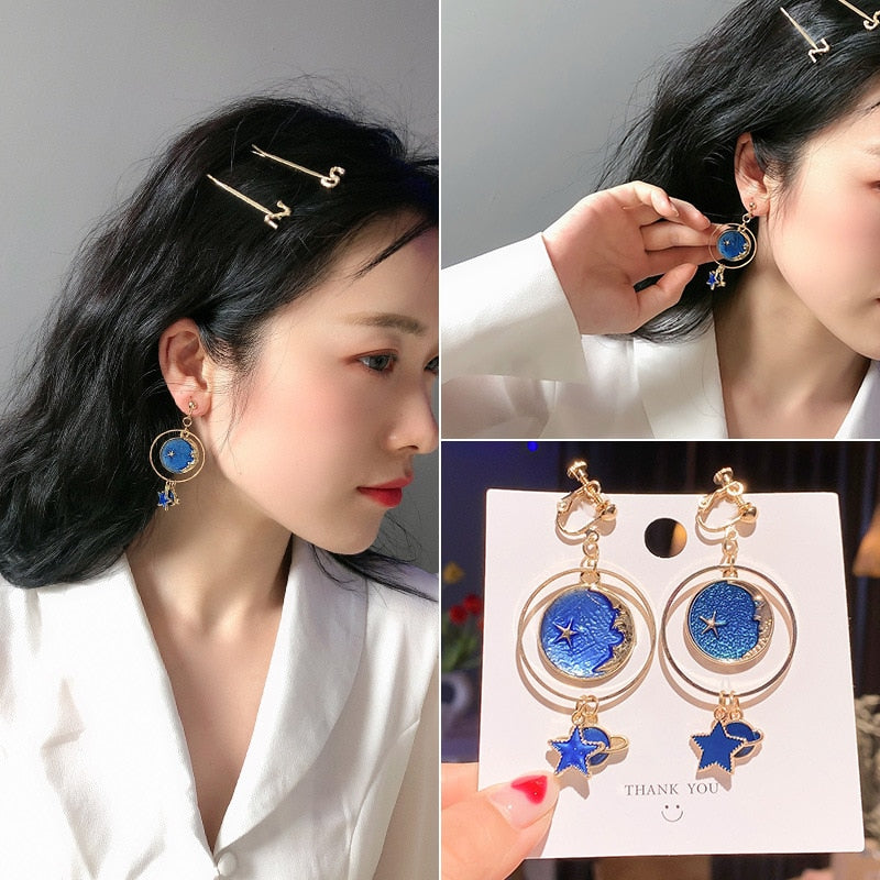 Cute Handmade pearl clip on Earrings - Orchid Unique