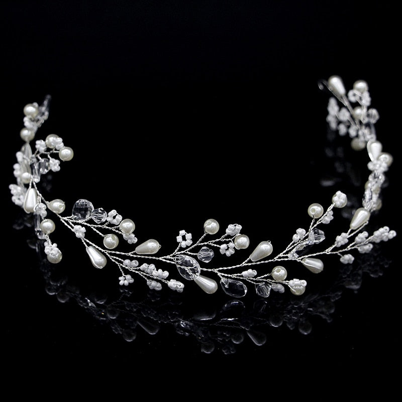 Pearl Crystal Wedding Hair Combs - Orchid Unique