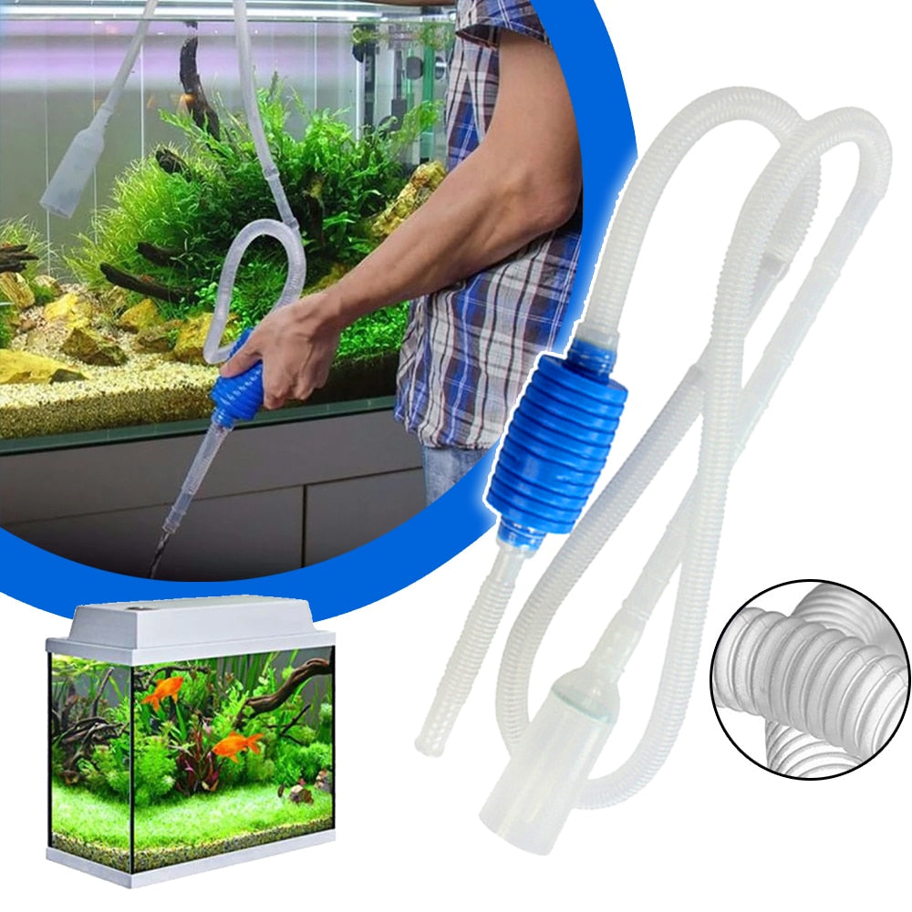 Fish Tank Syphon Vacuum Cleaner Pump - Orchid Unique