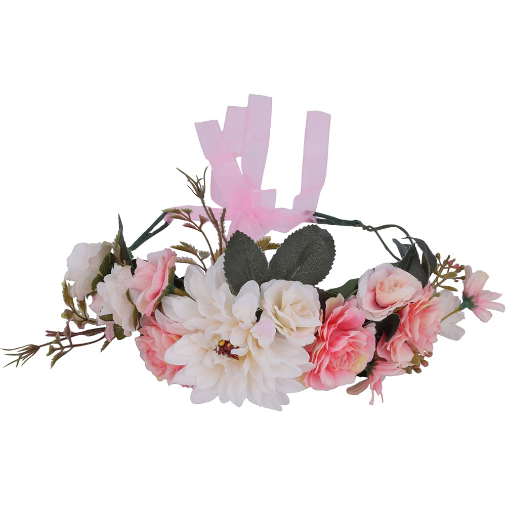 Molans Spring Bohemian Flower Crowns - Orchid Unique
