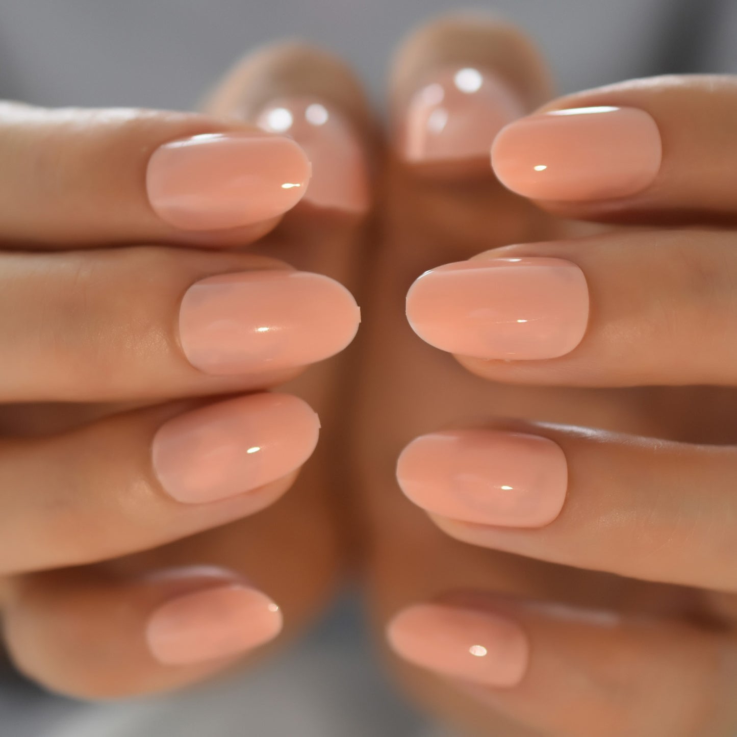 Round Fake Nail Tips - Orchid Unique