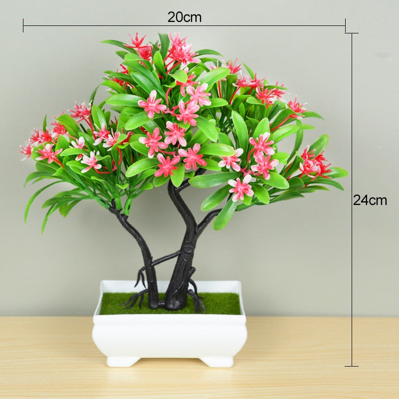 vase + Mall Tree Grass Plants Pot Ornament - Orchid Unique