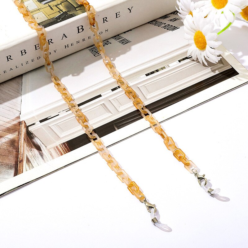 Bohemia Amber Acrylic Glasses Chain - Orchid Unique