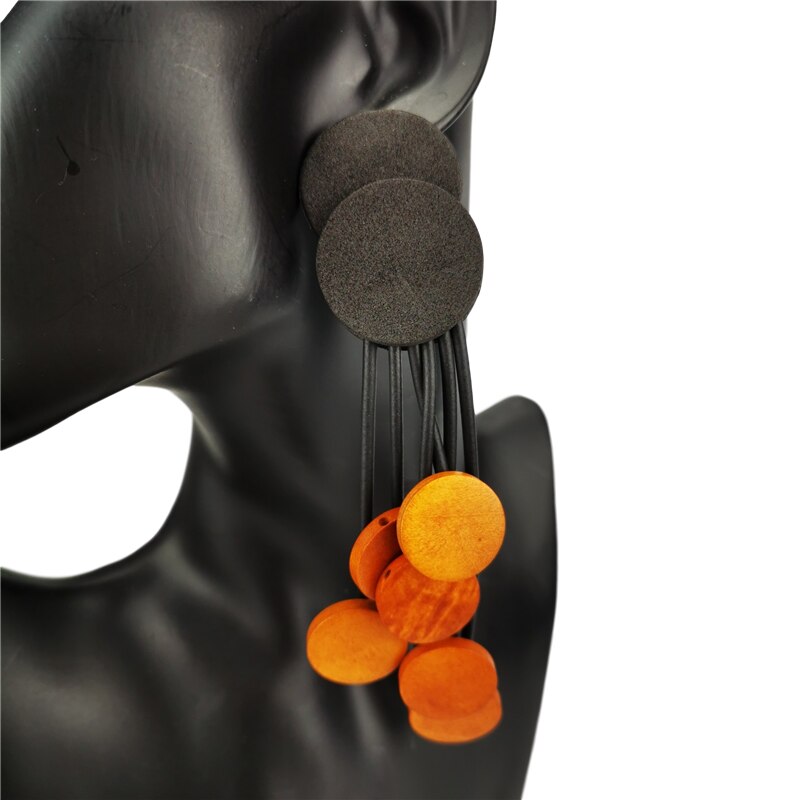 Gothic Wood Earrings - Orchid Unique
