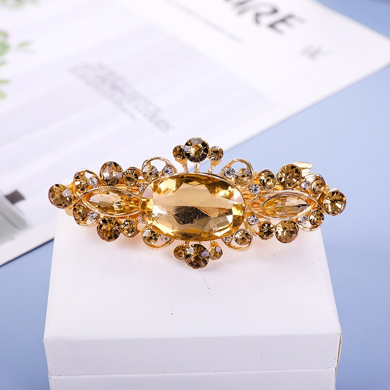 Crystalline rhinestone hairpin - Orchid Unique