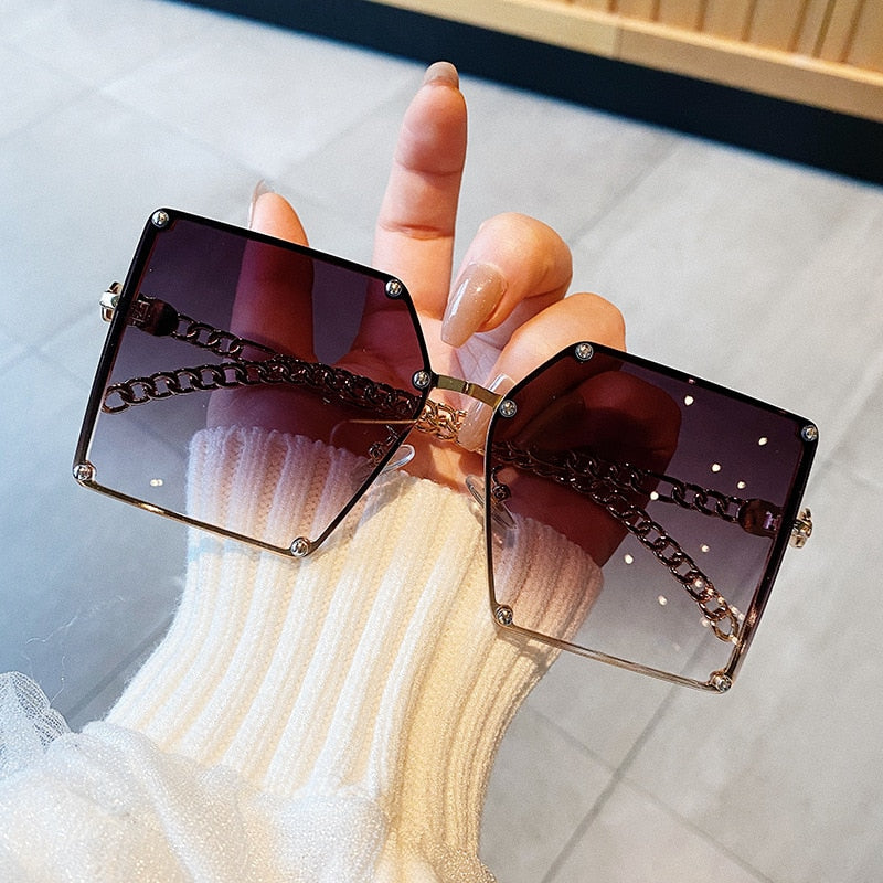 Oversize Sunglasses - Orchid Unique