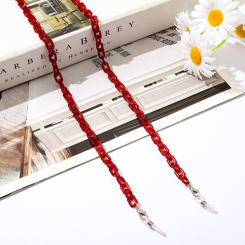 Bohemia Amber Acrylic Glasses Chain - Orchid Unique