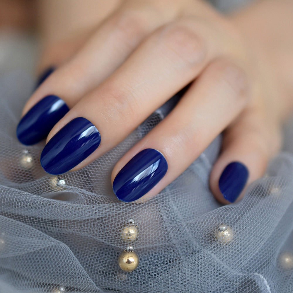Round Fake Nail Tips - Orchid Unique