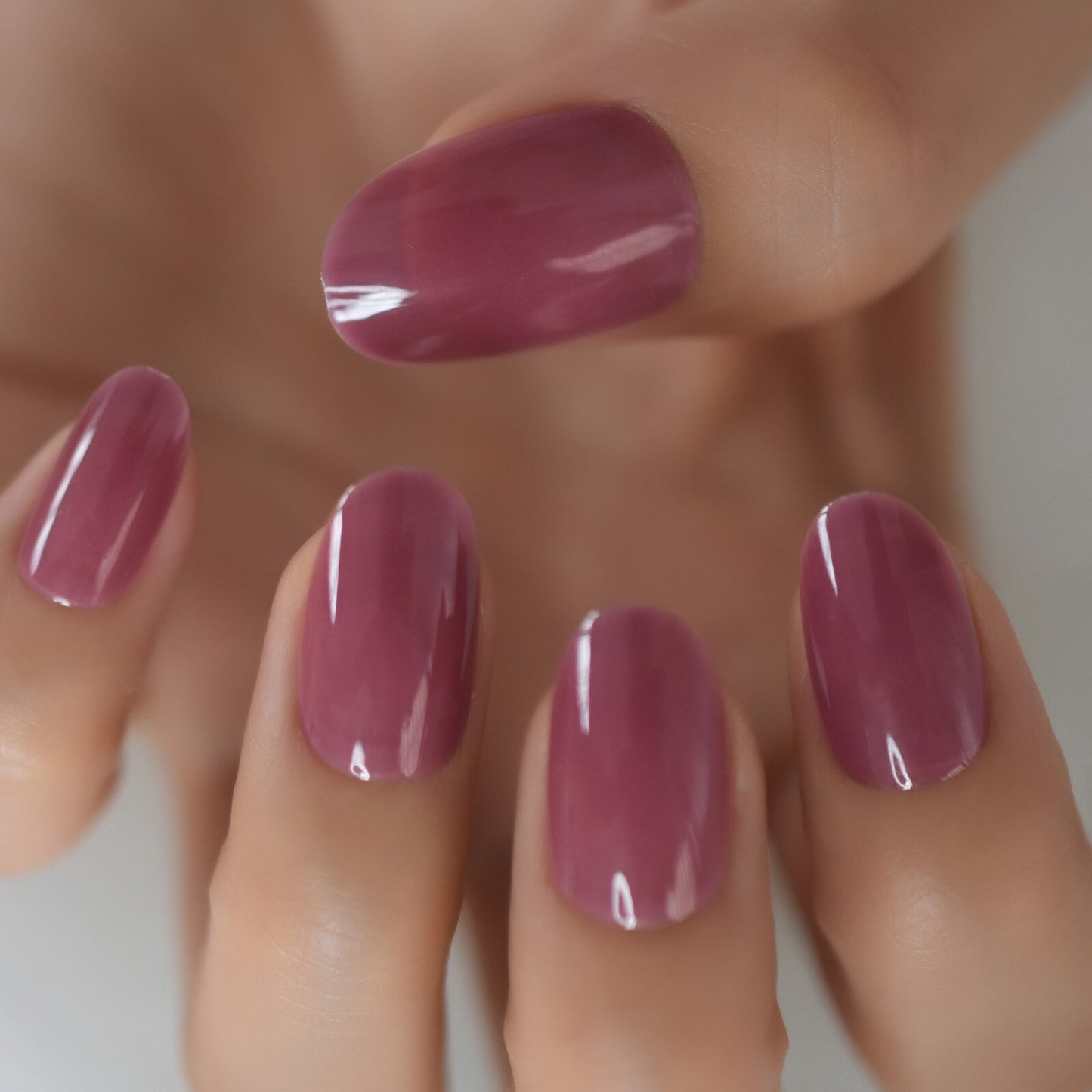 Round Fake Nail Tips - Orchid Unique