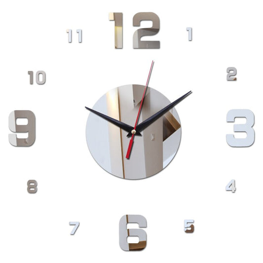 Modern Horloge Watch DIY 3D Acrylic Mirror - Orchid Unique