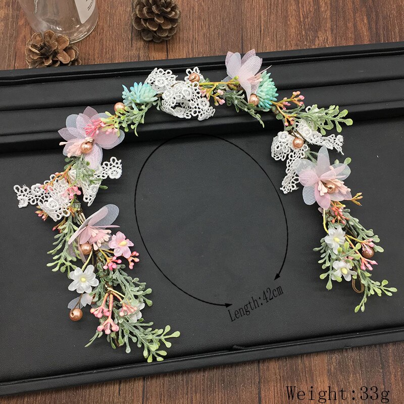 Gorgeous Flower Headbands Braided Hair - Orchid Unique