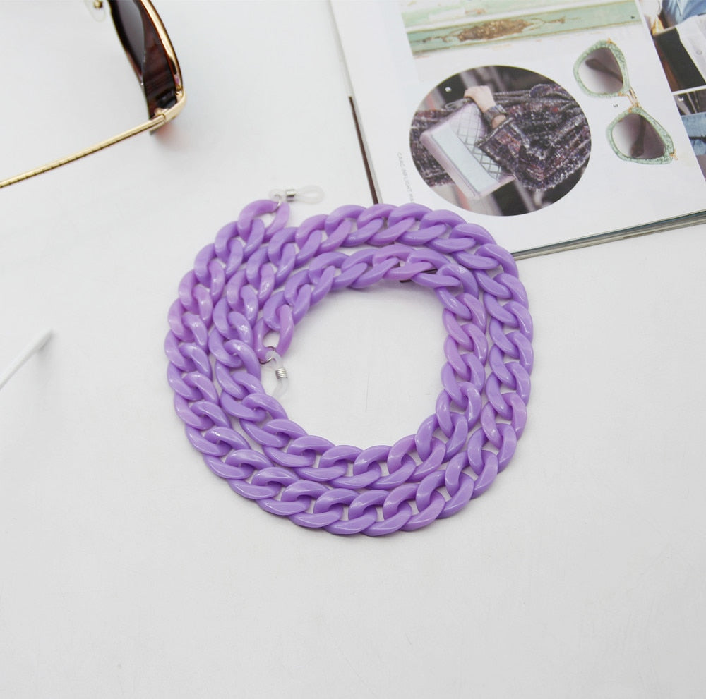 Acrylic Glasses Chains Holder Cord - Orchid Unique