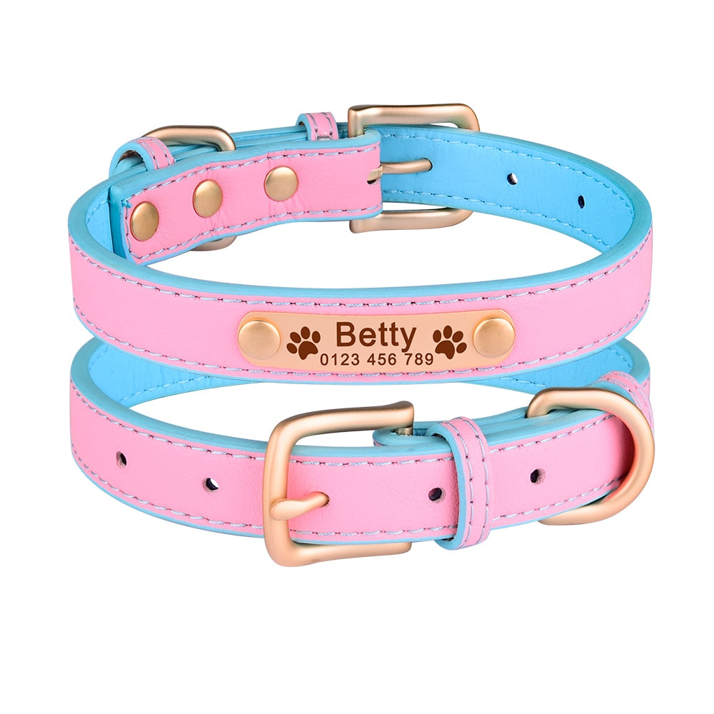Adjustable personalized dog collar - Orchid Unique