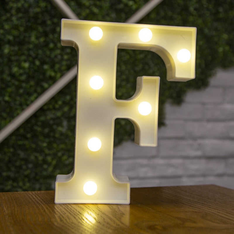 Luxury Alphabet Letter LED Lights - Orchid Unique