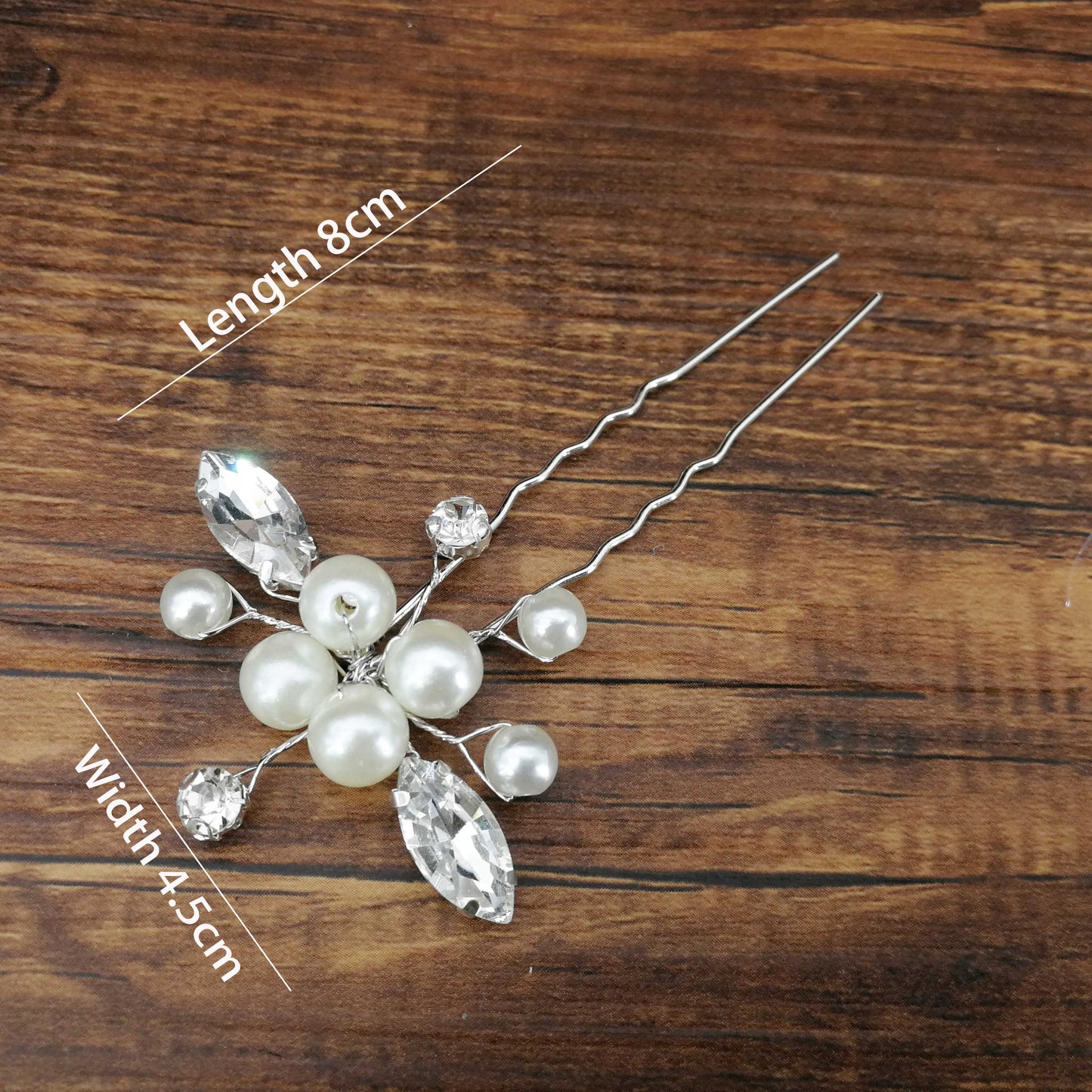 Women U-shaped Pin Metal Barrette Clip Hairpins Simulated Pearl Bridal Tiara Hair Accessories Wedding Hairstyle Design Tools - Orchid Unique