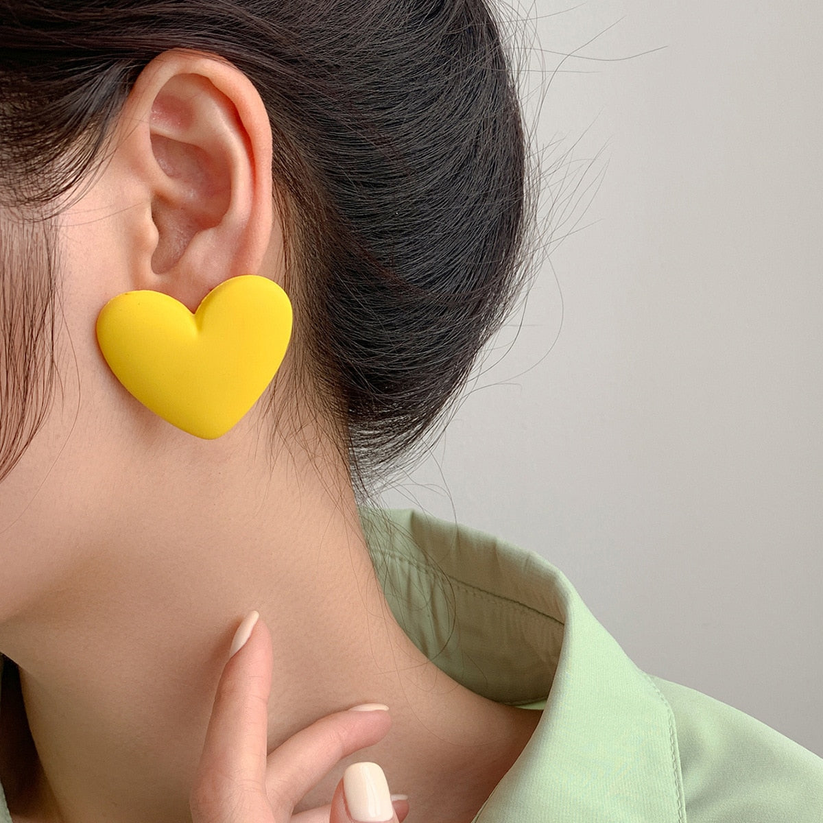 Candy Color Acrylic Earrings - Orchid Unique