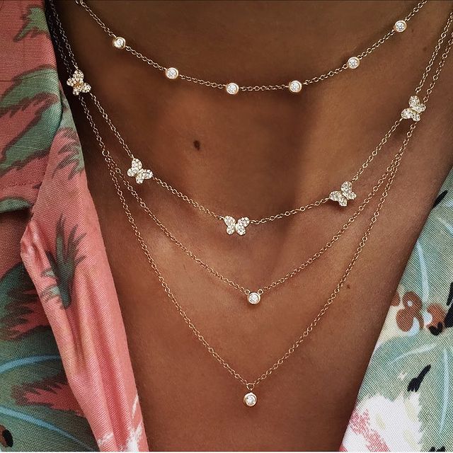 Crystal Stars Pendant Necklaces - Orchid Unique