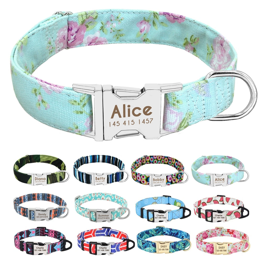 Personalized Dog Accessories Collar - Orchid Unique