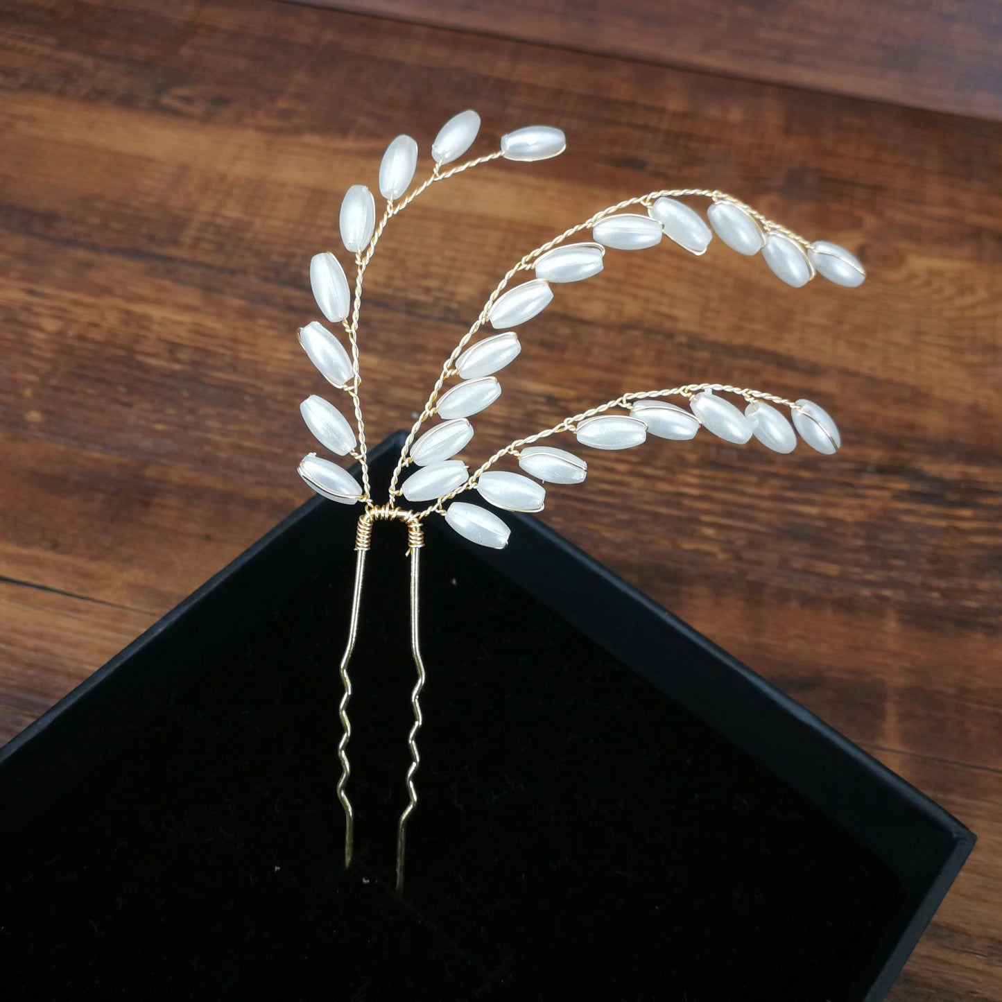 Women U-shaped Pin Metal Barrette Clip Hairpins Simulated Pearl Bridal Tiara Hair Accessories Wedding Hairstyle Design Tools - Orchid Unique