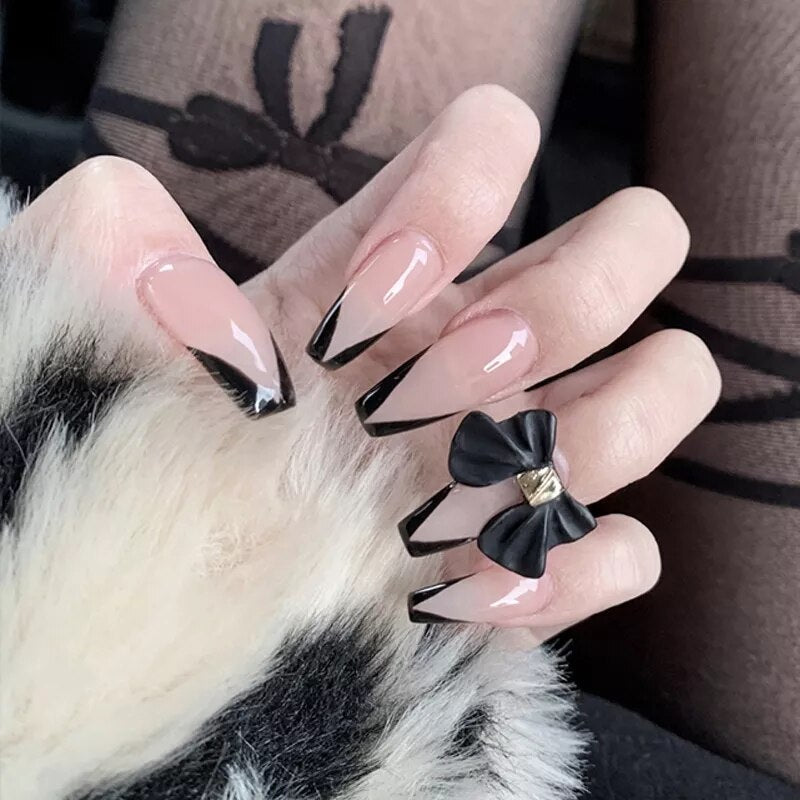 Mid Length Fake Nails - Orchid Unique