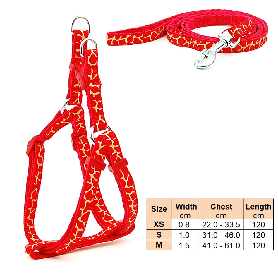 Adjustable small dog and cat harness - Orchid Unique
