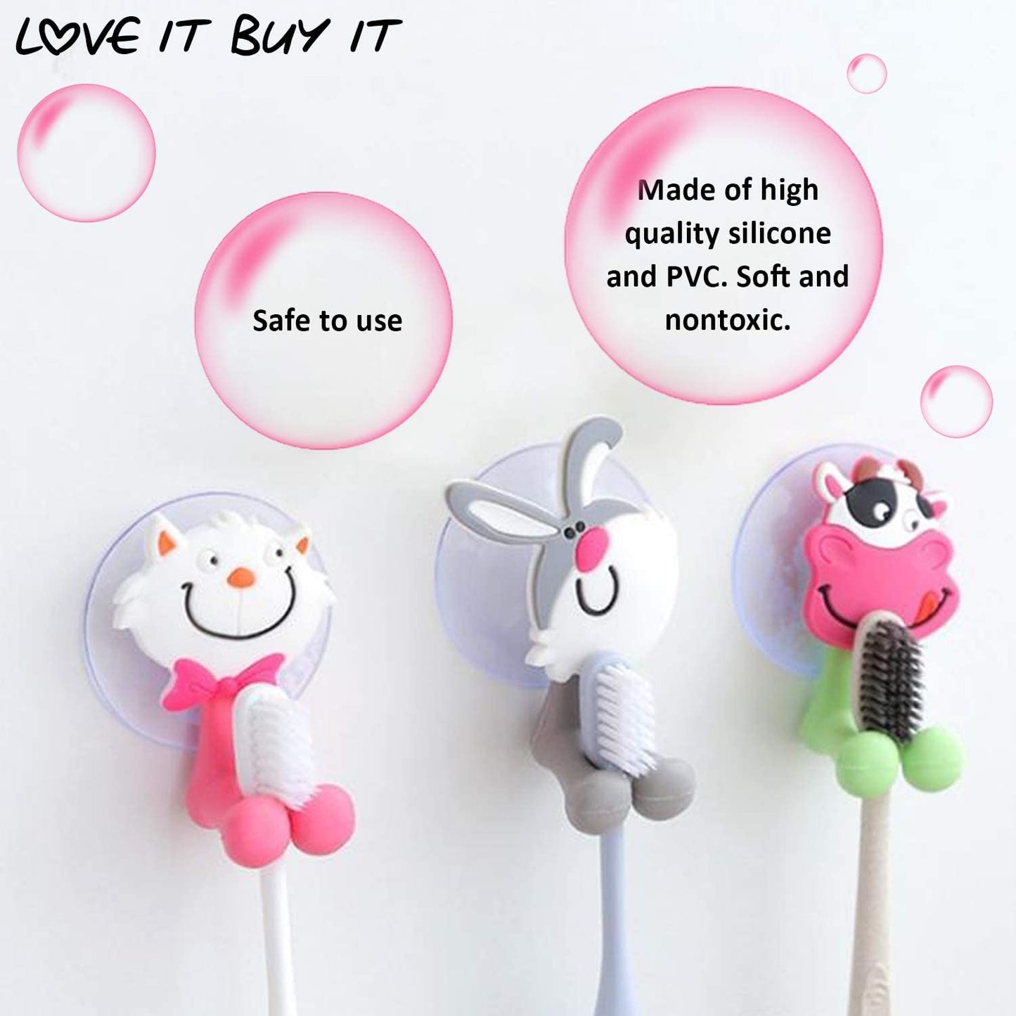 Cute Toothbrush Holder Wall - Orchid Unique