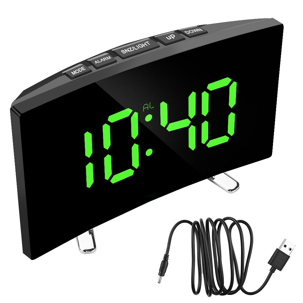 Digital Table Alarm Clock - Orchid Unique