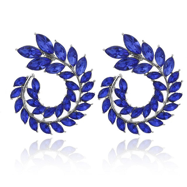 XIYANIKE 10 Colors Rhinestone Statement Earrings - Orchid Unique