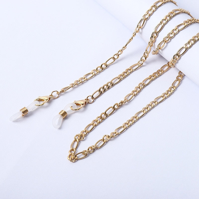Acrylic Pearl Crystal Eyeglasses Chains - Orchid Unique