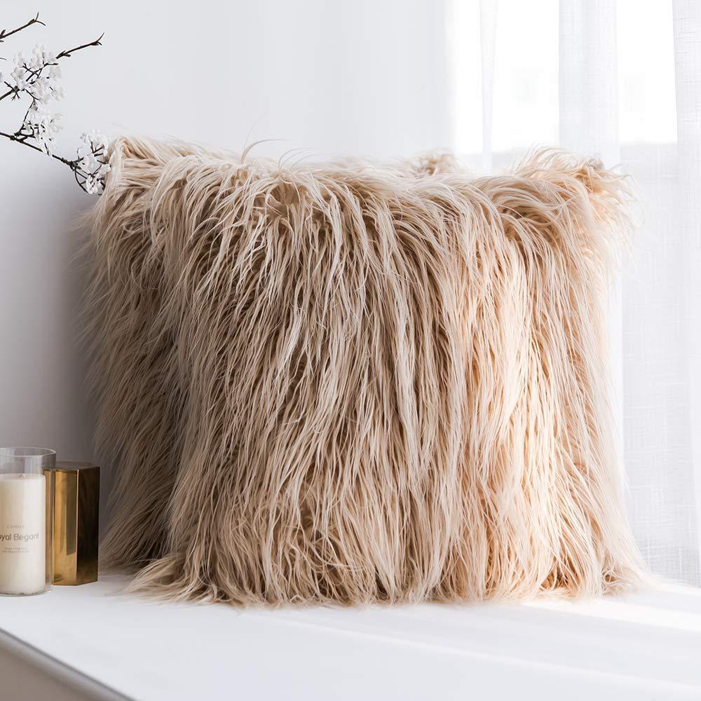 Soft fluffy Plush Cushion Cover - Orchid Unique