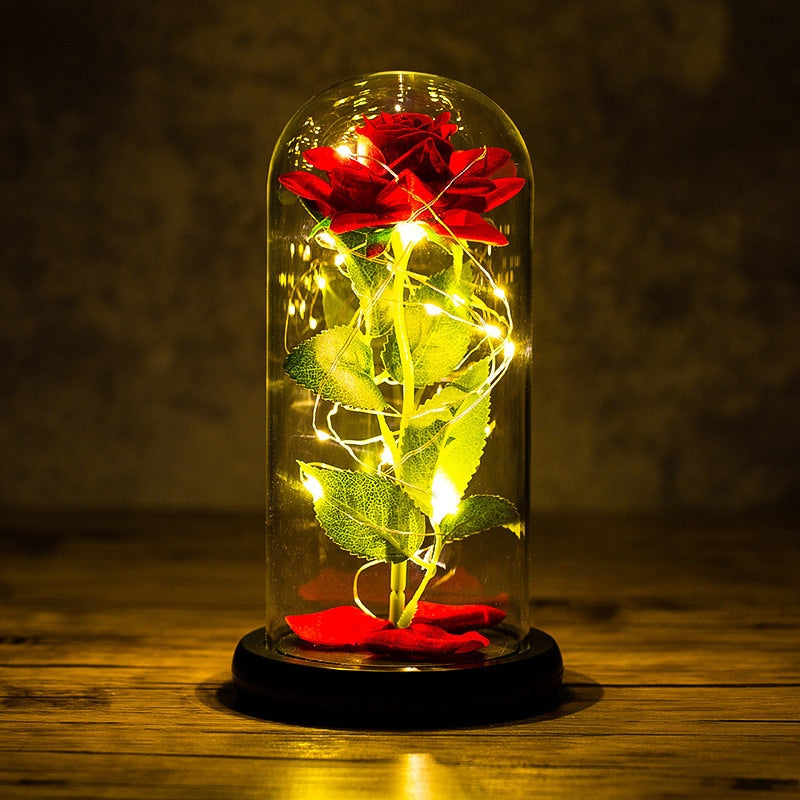 Rose LED Light Foil Flower - Orchid Unique