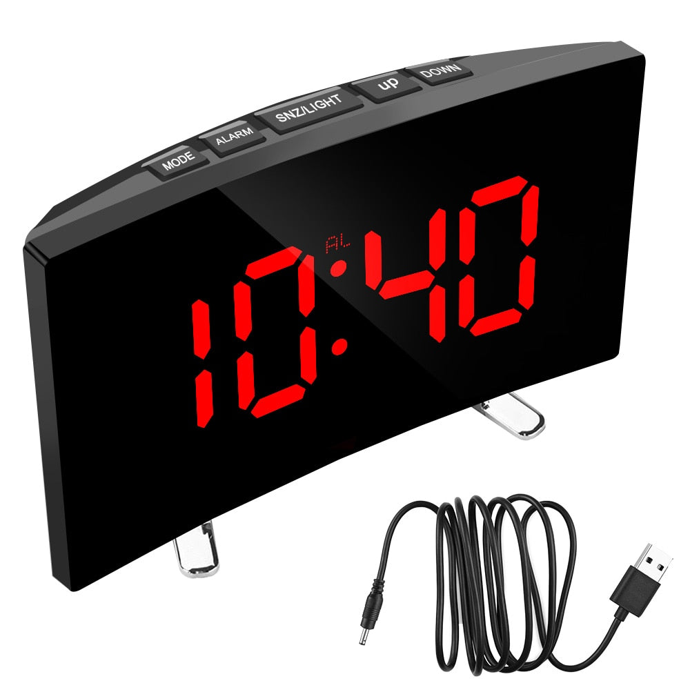 Digital Table Alarm Clock - Orchid Unique