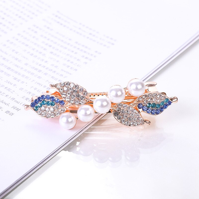 Crystalline rhinestone hairpin - Orchid Unique