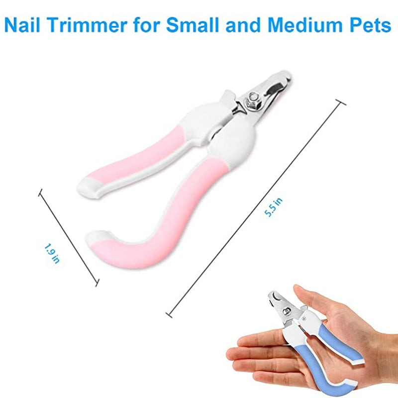 Professional Pet Nail Clipper Stainless Steel Dog Cat Nail Trimmer Labor-Saving Nail Clipper Convenient Dog Grooming Supplies - Orchid Unique
