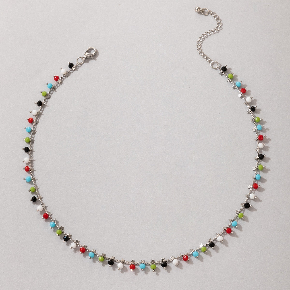 Bohemian Colorful Beaded Necklace - Orchid Unique