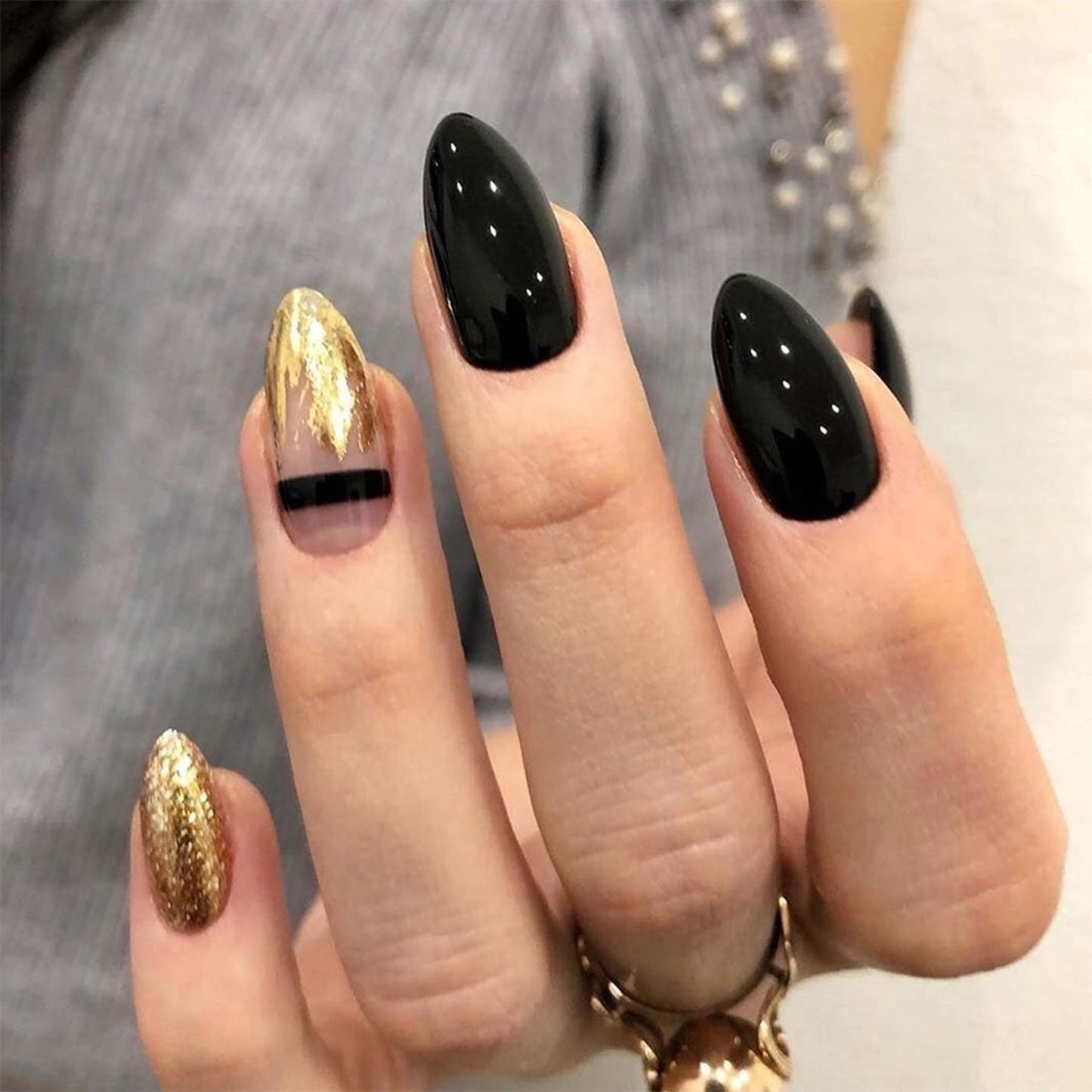 Cloud Pattern Design False Nails - Orchid Unique