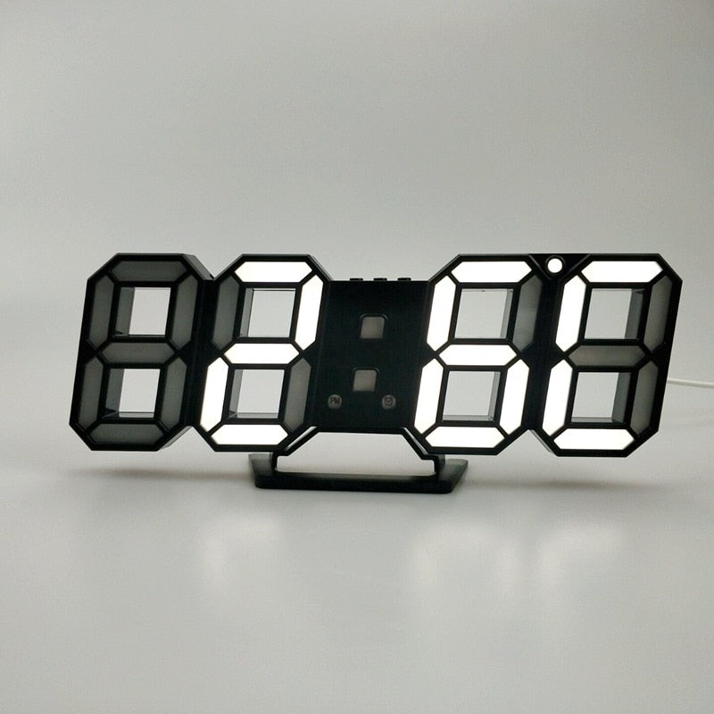 Digital 3D LED Alarm Clock - Orchid Unique