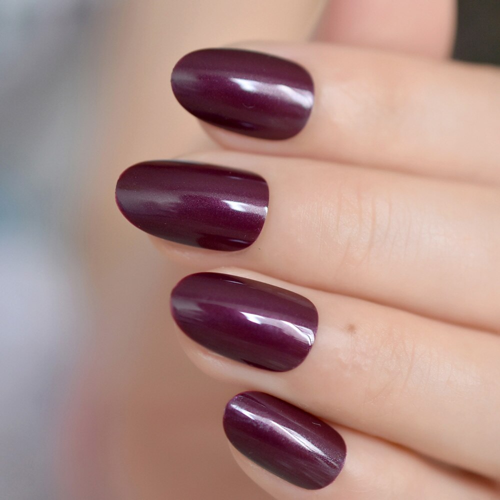 Round Fake Nail Tips - Orchid Unique