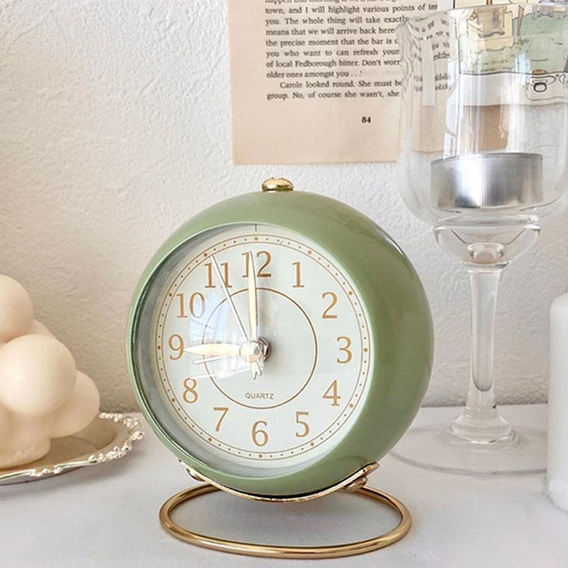Vintage Desk Clock - Orchid Unique