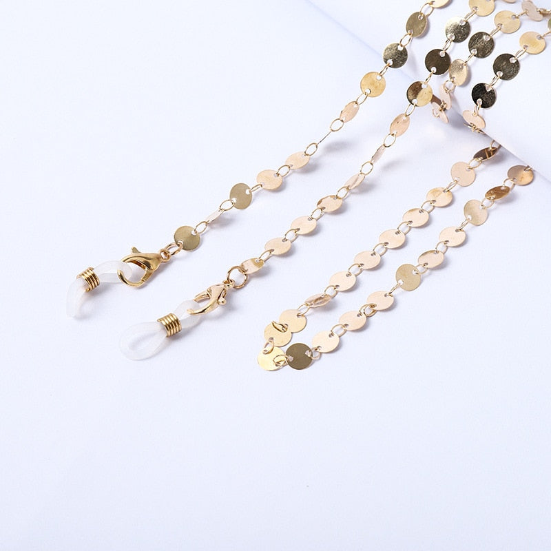 Acrylic Pearl Crystal Eyeglasses Chains - Orchid Unique