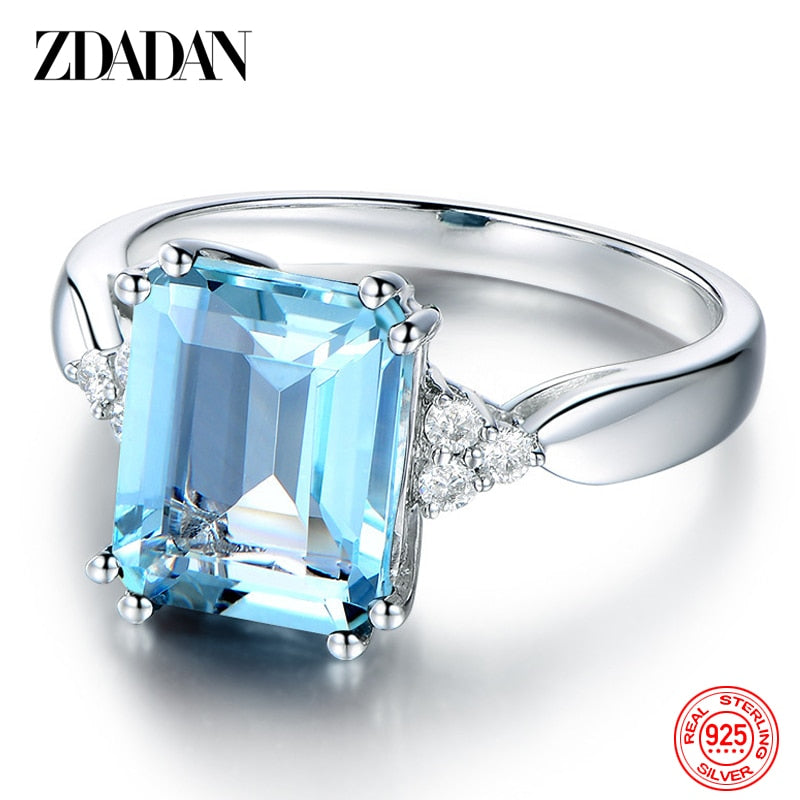 Aquamarine Gemstone Ring - Orchid Unique