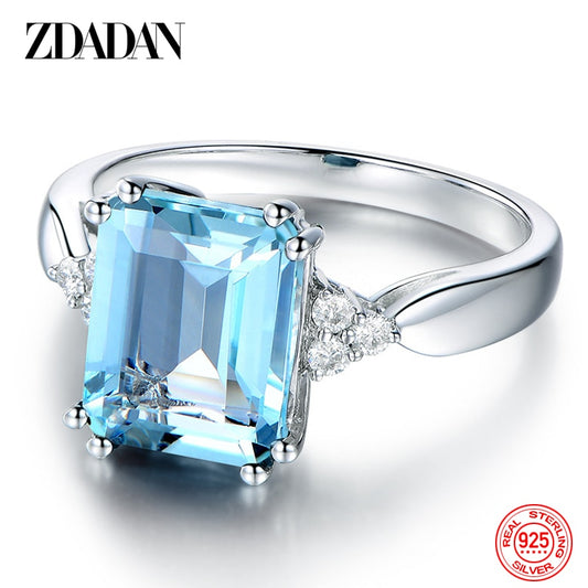 Aquamarine Gemstone Ring - Orchid Unique