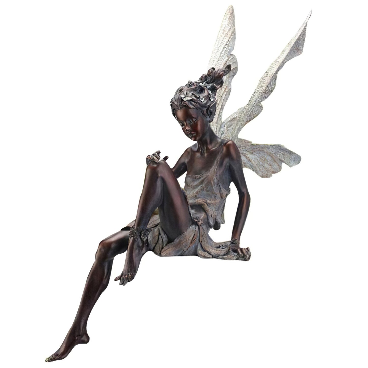 Sitting Fairy Statue - Orchid Unique