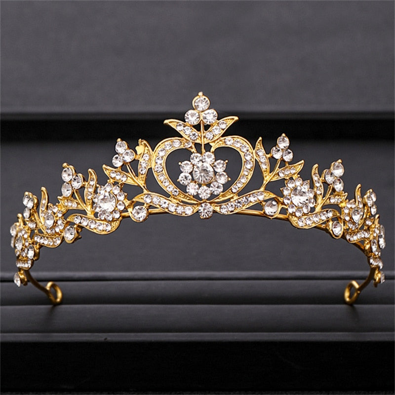 Crystal Bridal Tiara Crown - Orchid Unique