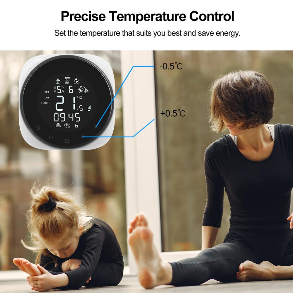 Smart WIFI Thermostat Clock - Orchid Unique