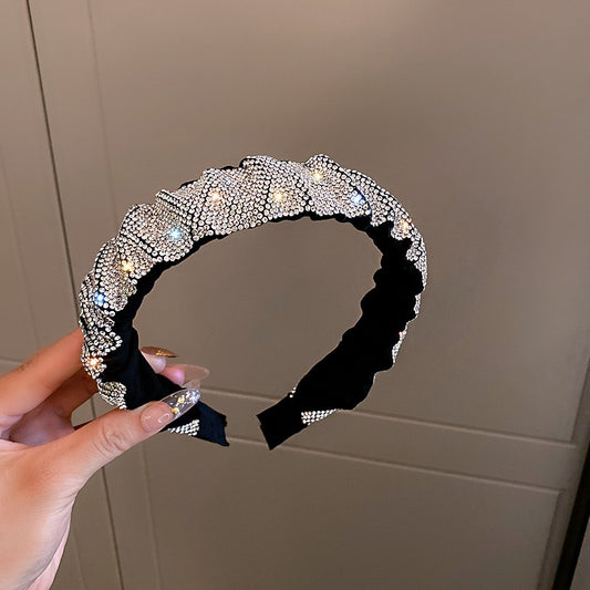 Vintage White Black Rhinestone Hairbands - Orchid Unique