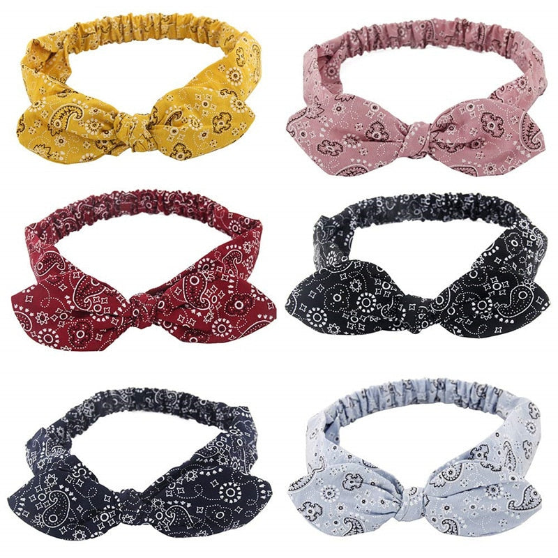 Vintage Cross Knot Elastic Hairbands - Orchid Unique