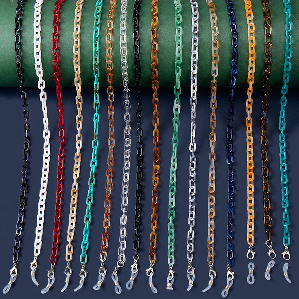 Bohemia Amber Acrylic Glasses Chain - Orchid Unique