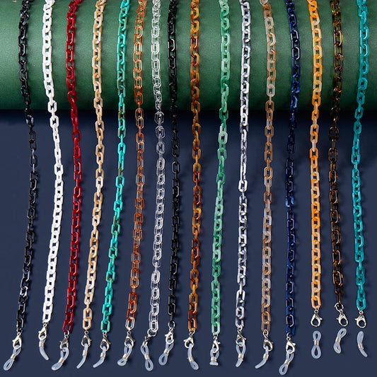 Bohemia Amber Acrylic Glasses Chain - Orchid Unique